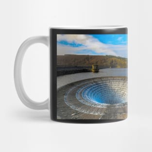 Overflow at Ladybower reservoir, Bamford, Derbyshire, UK Mug